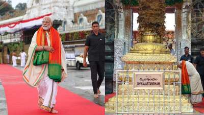 PM Modi Worshiped in Tirumala Temple