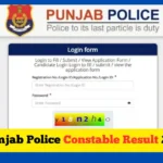 Punjab Police Constable Result 2023