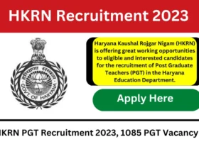 Haryana HKRN Teacher Recruitment 2023