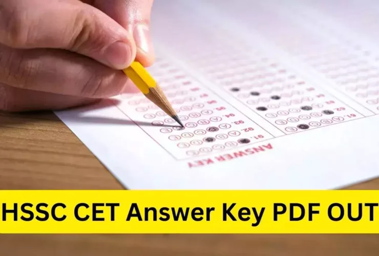 HSSC CET Answer Key 2023