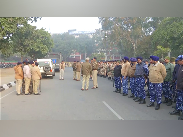 Tight Security at Chandigarh Municipal Office ahead of Mayoral Polls
