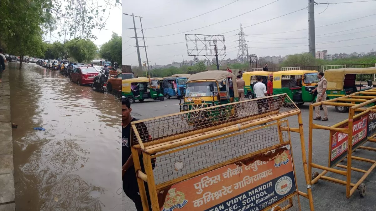 Weather Report: First rain in Noida and Ghaziabad showed laxity of government officials