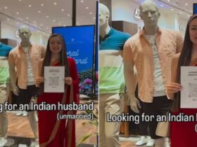 Russian Girl looking For Indian Husband: QR कोड लेकर रशियन लड़की तलाश रही भारतीय पति, वीडियो तेजी से वायरल