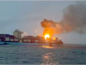 Cargo Ship Fire